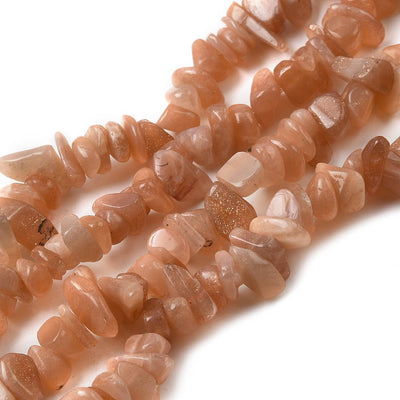 אבני חן סאנסטון 8-5 מ"מ, חור 1 מ"מ, שורה כ-80 סנטינטרים