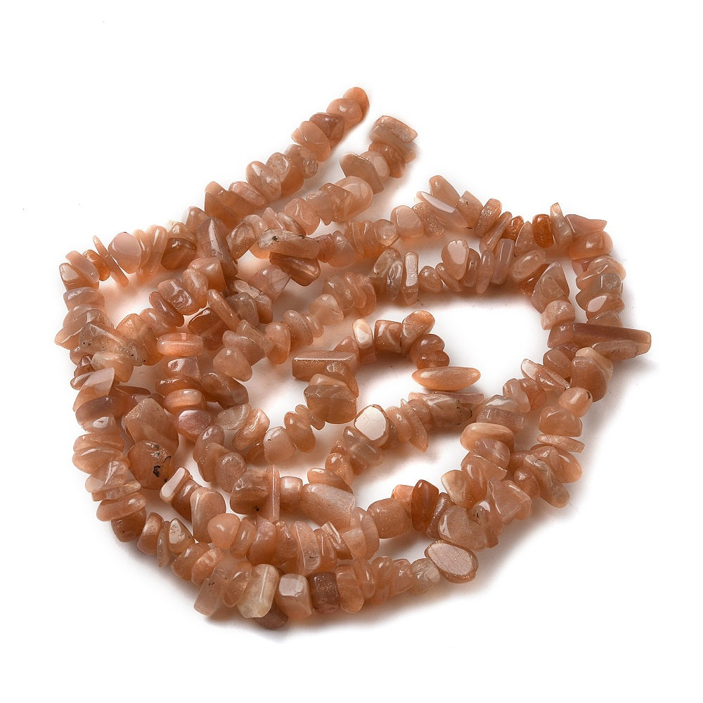 אבני חן סאנסטון 8-5 מ"מ, חור 1 מ"מ, שורה כ-80 סנטינטרים