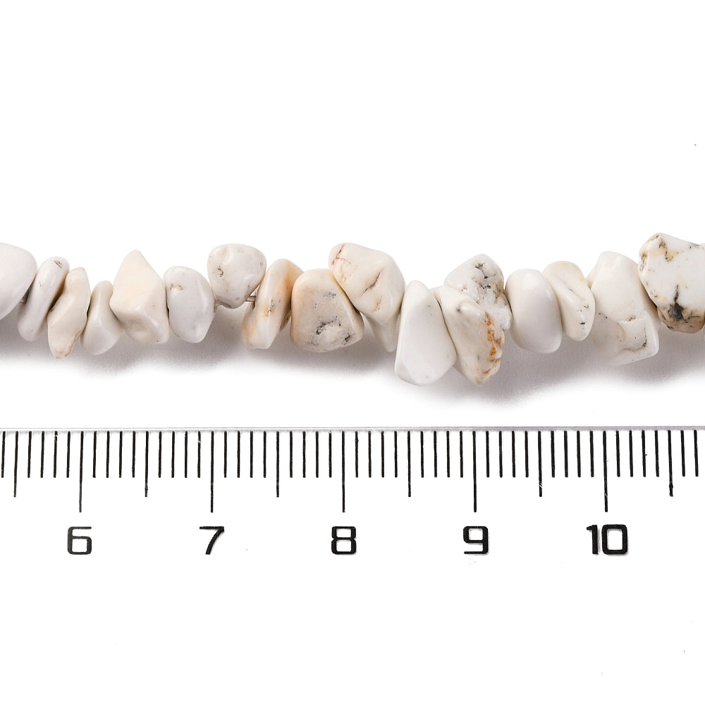 אבני חן בחיתוך צ'יפס מגנזייט 8-5 מ"מ, כ-80 סנטימטרים בשורה