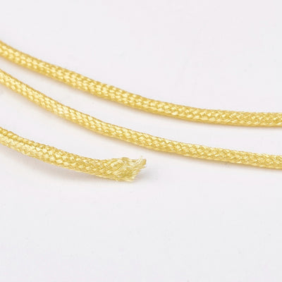 חוט ניילון להכנת תכשיטים, צהוב, 0.8 מ"מ, 45 מטר