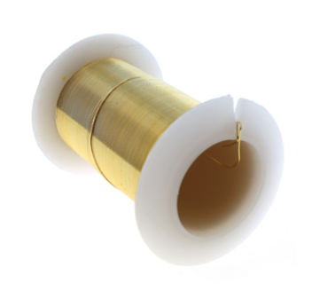 חוט נחושת מצופה זהב סופר איכותי - עובי 0.45 מ"מ, אורך 31 מטר