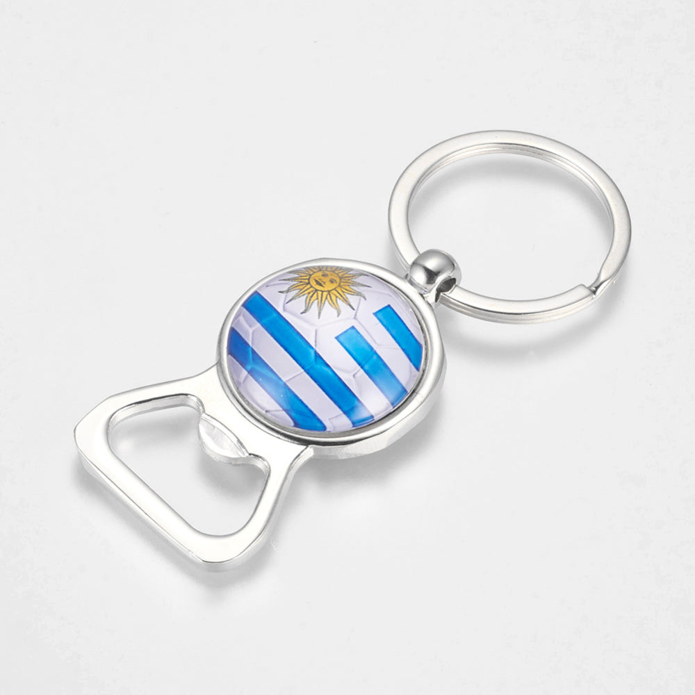 מחזיק מפתחות עם פותחן בקבוקים דגל אורוגואי